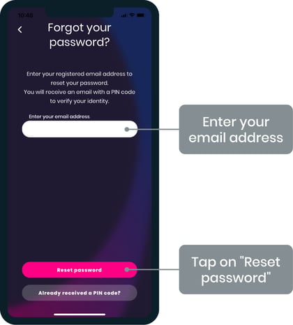 How to reset your password 3