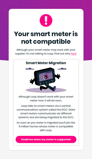 Smart Meter not compatible v2